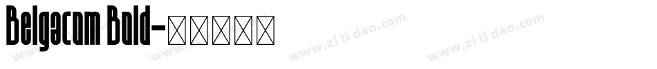 Belgacom Bold字体转换